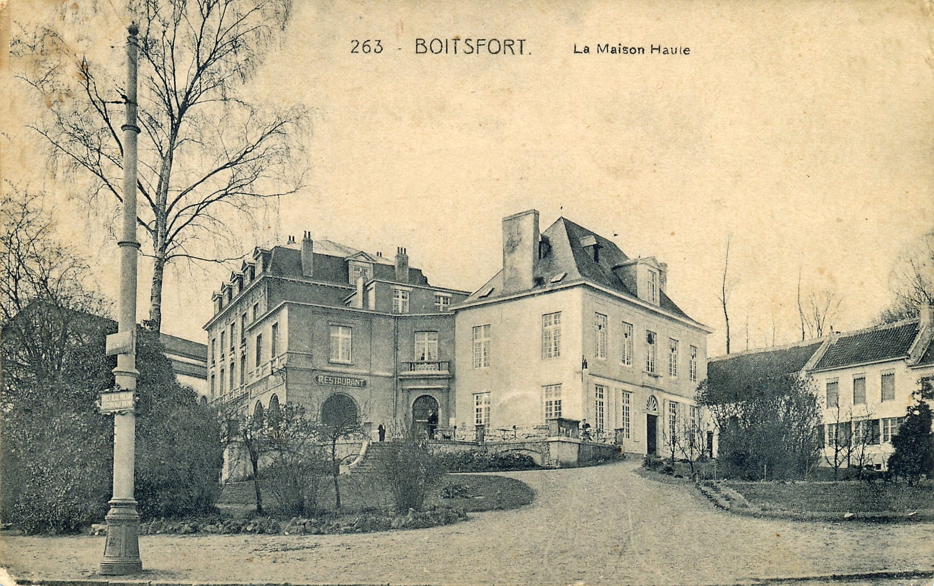 La Maison haute, CP Ed. Cartophilie Belge, vers 1910.