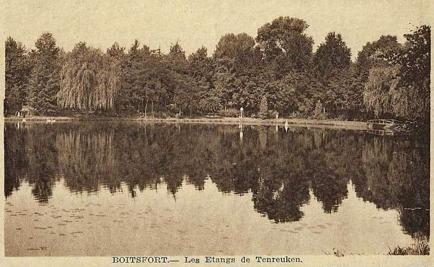 Le nouvel étang de Tenreuken établi vers 1910 après la création du boulevard du Souverain