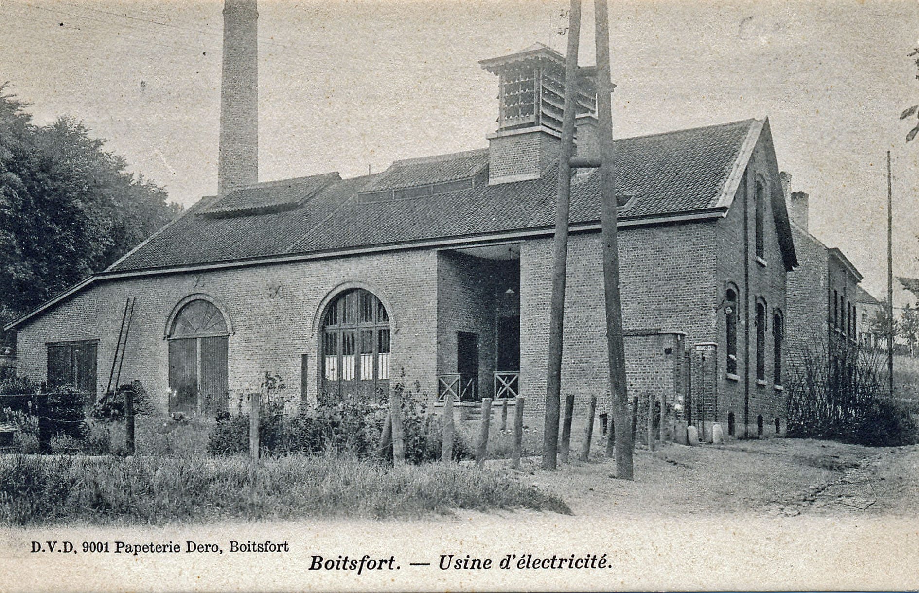 L'usine d'électricité de Boitsfort, 36 rue du Pinson - CP Ed. DVD Dero, vers 1910