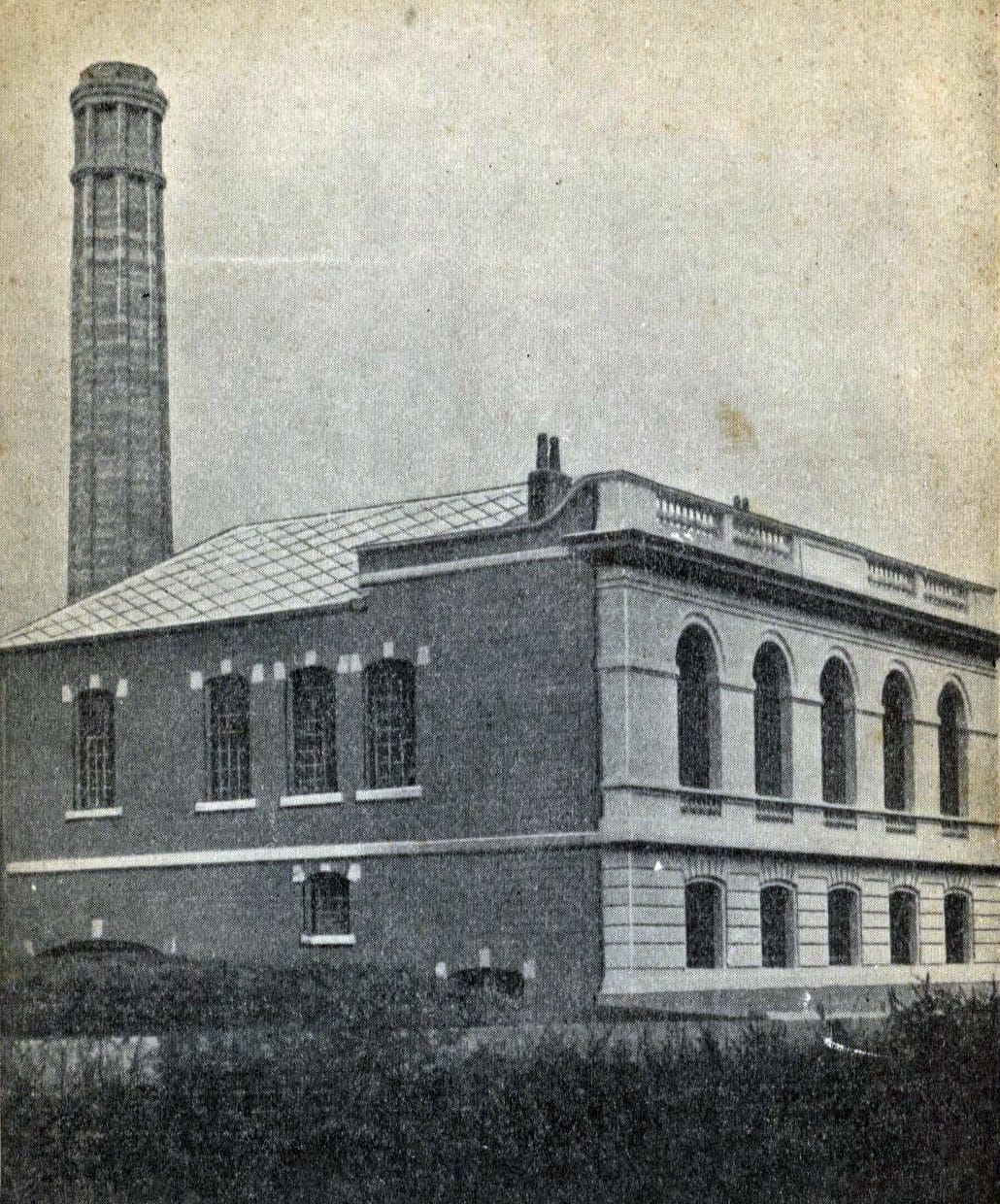 L'usine d'incinération de Boitsfort. Système Tobiansky d'Althoff, ingénieur civil-constructeur à Bruxelles - CP, années 1920