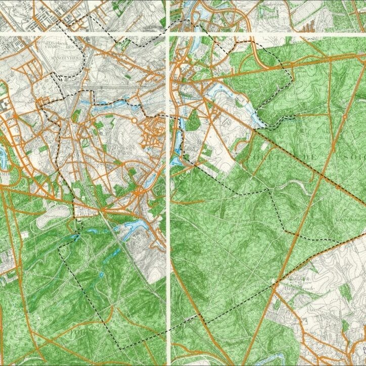 Carte topographique de l'ICM 1930 1/20 000